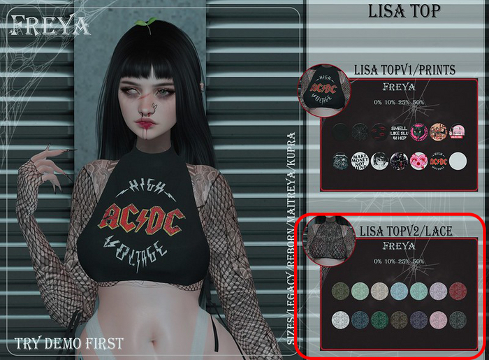 FREYA// LISA TOP lace