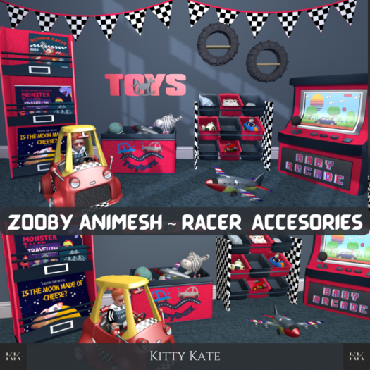 {KK} Zooby Animesh ~ Cars Racer Accessory Pack 