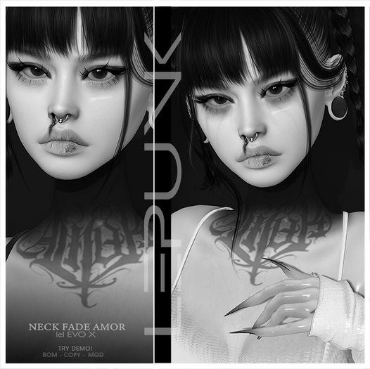 DEMO [ LEPUNK ] AMOR Neck Fade +EVOX+ BOM [ADD]