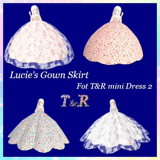 *T&R* Gown Skirt set for Lucie's mini Dress 2