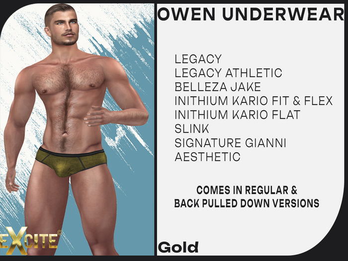 Excite Owen Underwear Gold