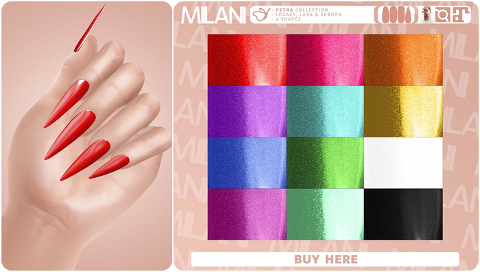MILANI Addons "Petra" Nails (DEMO)