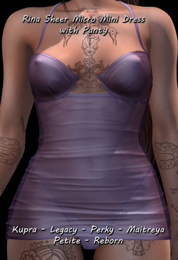 Commotion RINA MINI DRESS & PANTY PURPLE