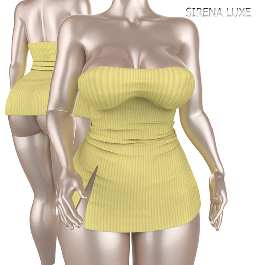WAIFU Mini Dress Yellow