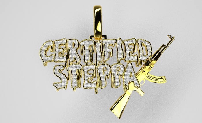 The Lou: Steppa Pendant Gold