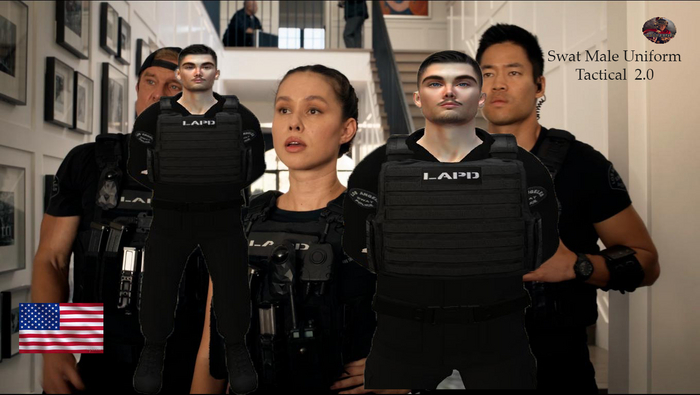 SWAT MALE UNIFORM TACTICAL 2.0