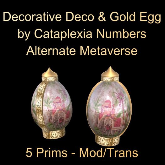 AMV Decorative Deco & Gold Egg - Scenes - India
