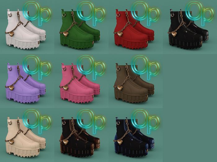 FATPACK Kiko Boots With Chains