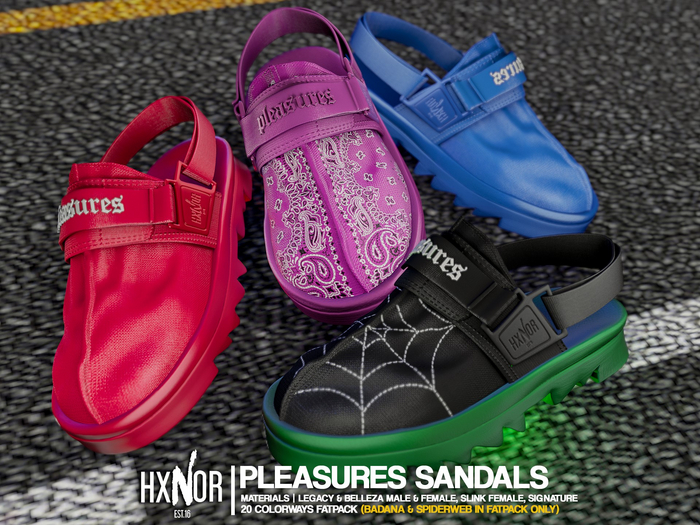 HX: Pleasures Sandals Fatpack "BOXED"