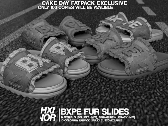 HX: BXPE Fur Slides Fatpack DEMO "BOXED"