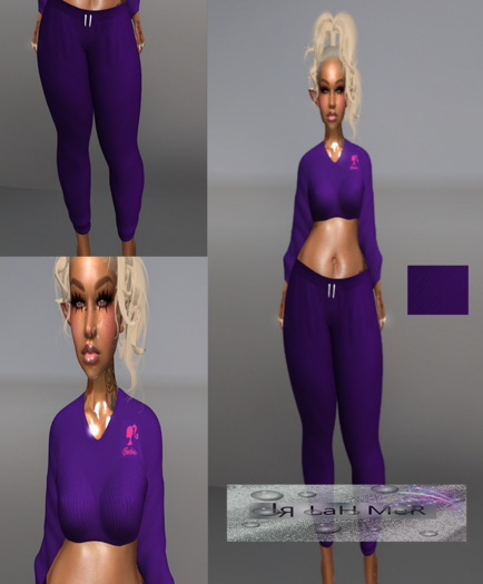 BARB JOGGING SET -PURPLE