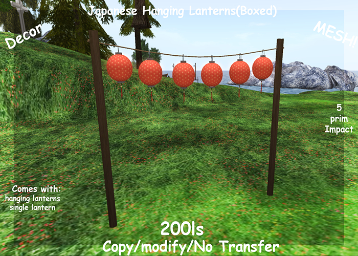 Japanese Hanging Lanterns(Boxed)