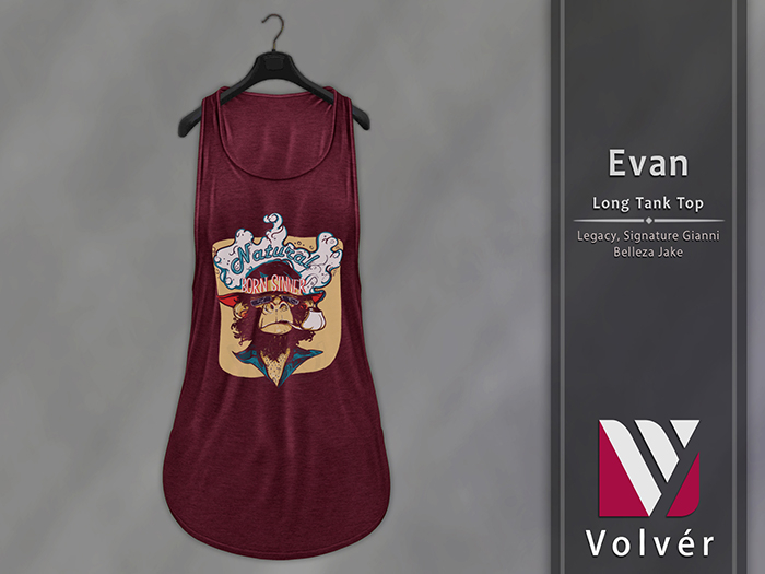 //Volver// Evan Long Tank Top - Juneberry
