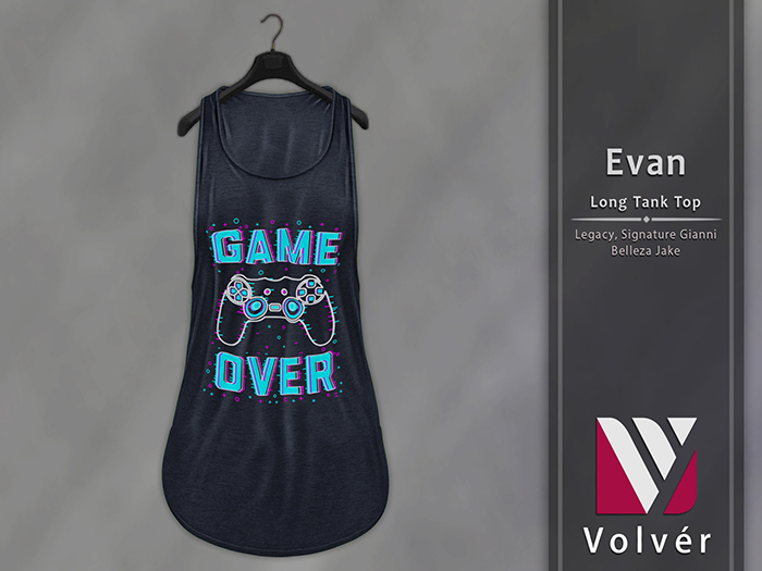 //Volver// Evan Long Tank Top - Slategray