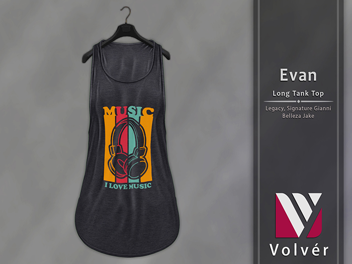 //Volver// Evan Long Tank Top - Smoke