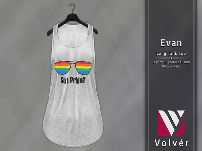 //Volver// Evan Long Tank Top - White
