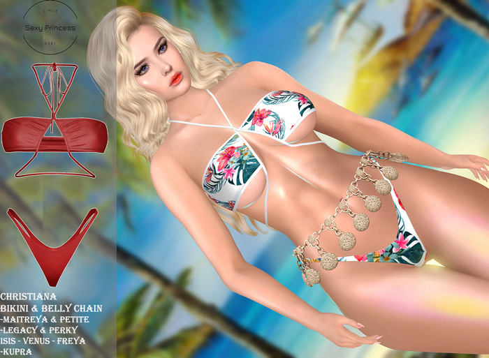 [Sexy Princess] Christianna Swimwear Red 
