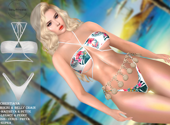 [Sexy Princess] Christianna Swimwear White 
