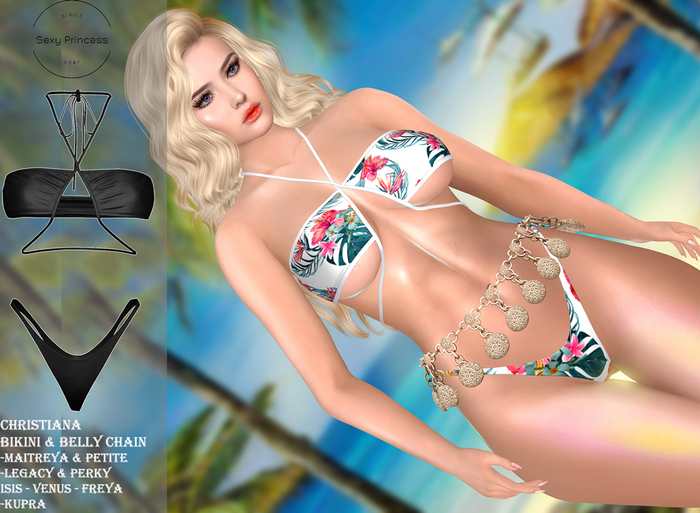 [Sexy Princess] Christianna Swimwear Black