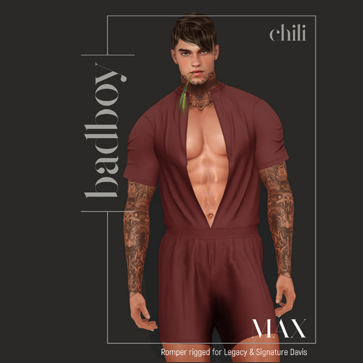 BADBOY_MAX ROMPER_CHILI