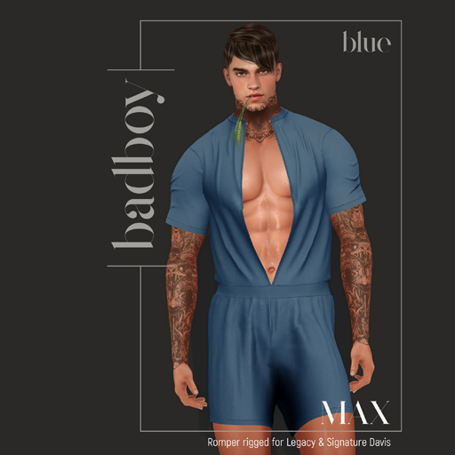 BADBOY_MAX ROMPER_BLUE