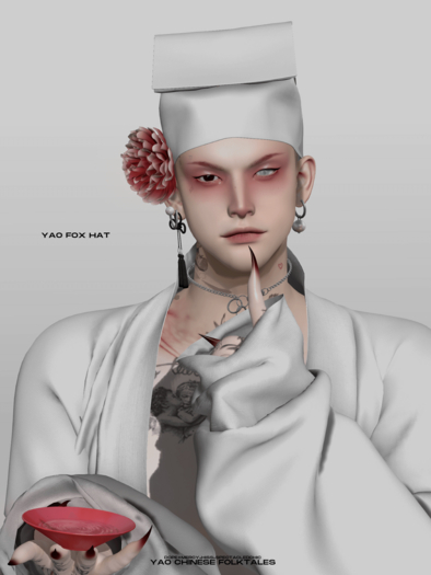 [Dope+Mercy]Yao Fox Hat_Fatpack (ADD)