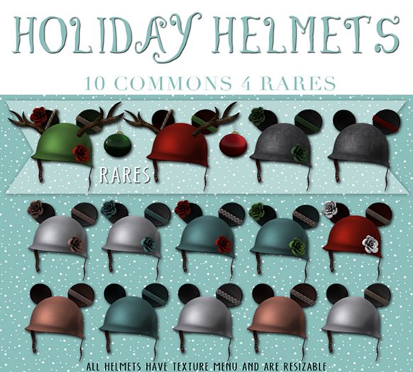 :BoWillow: Holiday Helmet - Diamonds
