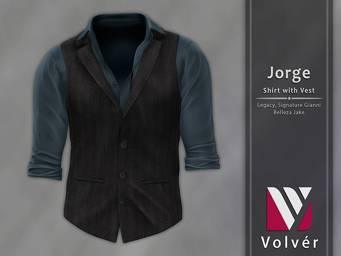//Volver// Jorge Shirt with Vest - Seal