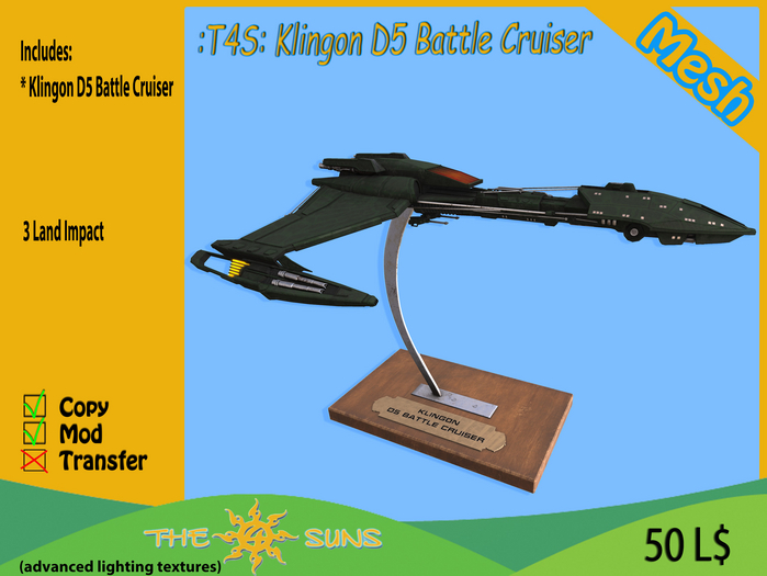 :T4S: Klingon D5 Battle Cruiser
