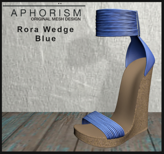 !APHORISM! Rora Wedge Shoe - Blue V2
