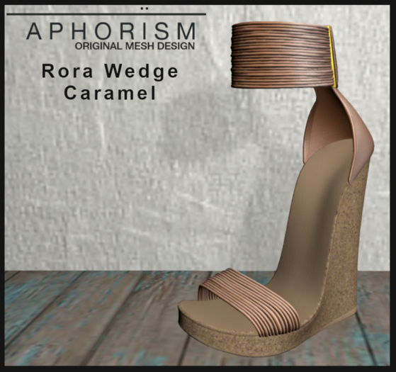!APHORISM! Rora Wedge Shoe - Caramel