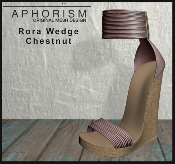 !APHORISM! Rora Wedge Shoe - Chestnut V2