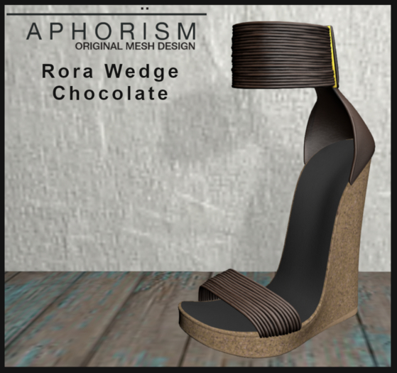 !APHORISM! Rora Wedge Shoe - Chocolate V2
