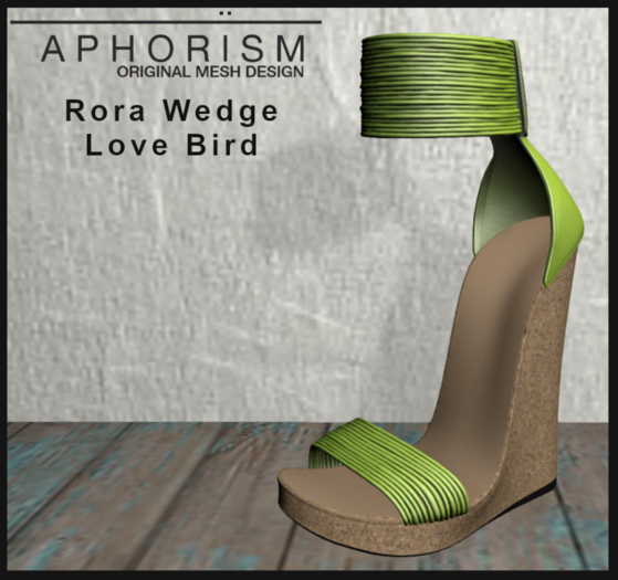 !APHORISM! - Rora Wedge Shoe Love Bird V2