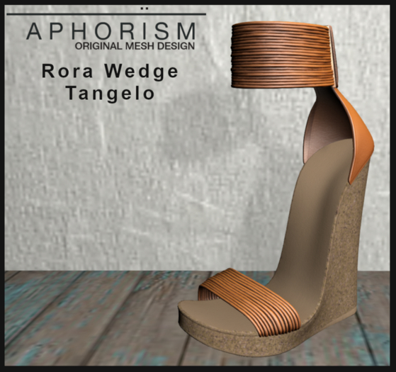 !APHORISM! - Rora Wedge Shoe Tangelo V2