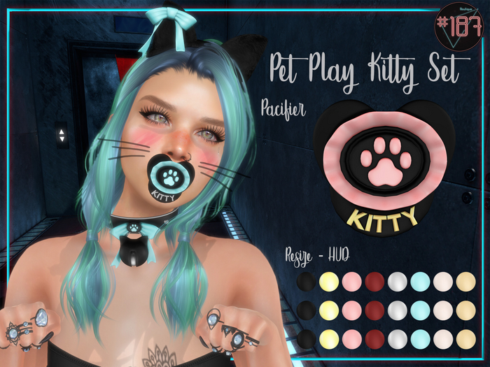 #187# Pet Play Kitty Pacifier