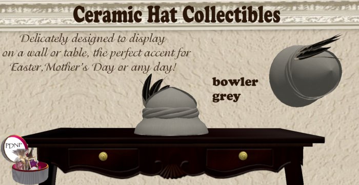 PDN: CERAMIC BOWLER GREY  BOXED