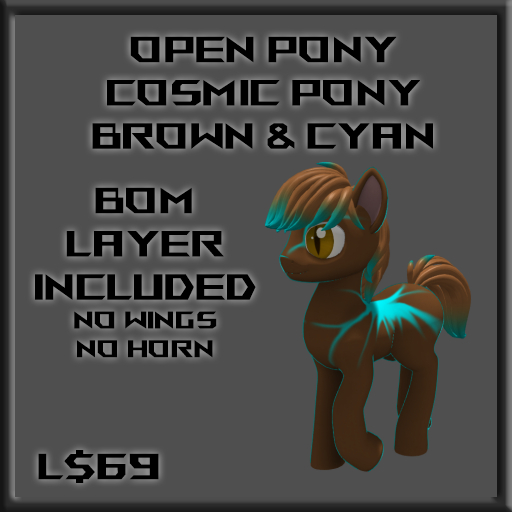 [OP] Cosmic Pony - Brown & Cyan