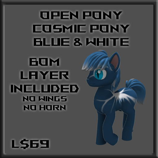 [OP] Cosmic Pony - Blue & White