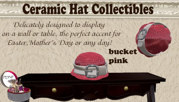 PDN: CERAMIC BUCKET PINK  BOXED