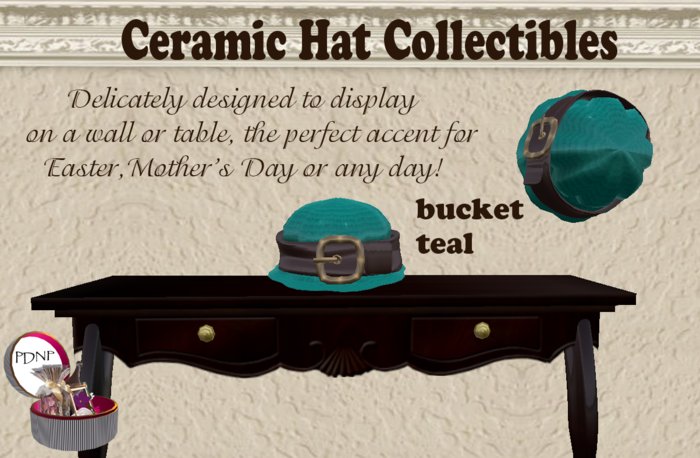 PDN: CERAMIC BUCKET TEAL  BOXED