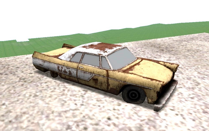 1950s ABANDONED RUSTY CAR