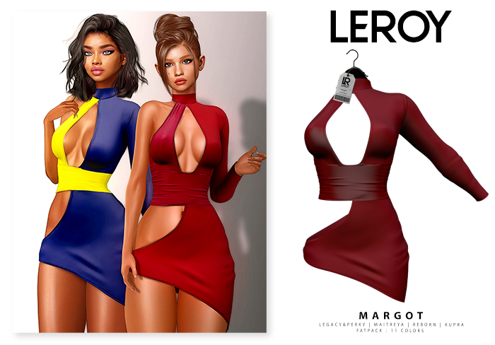 LEROY - Margot Dress - Red