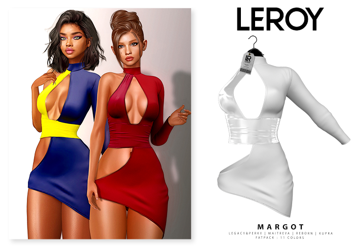 LEROY - Margot Dress - White