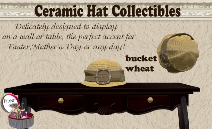 PDN: CERAMIC BUCKET WHEAT  BOXED