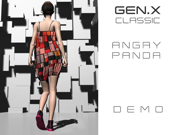 2faces - Angry Panda dress - Gen.X classic - demo