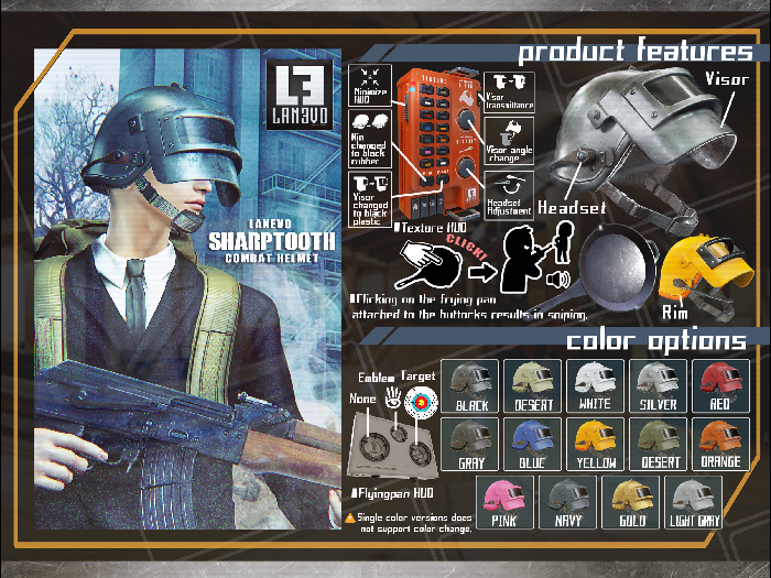 [LANEVO] Sharptooth Helmet + Frying pan (Fatpack)