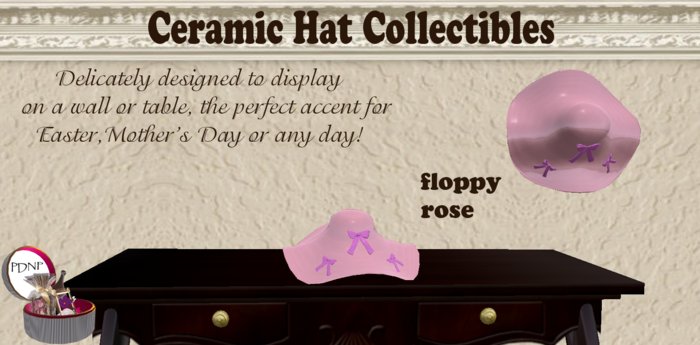 PDN: CERAMIC FLOPPY ROSE  BOXED
