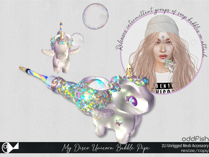 ODd Disco Unicorn Bubble Pipe 2.0