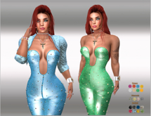 Jacket & Catsuit with Diamond Leather2 20x HUD,Maitreya,Legacy,Erika,Belleza,Kupra,Reborn
